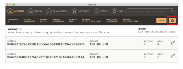 Introduction to Ethereum-Blockchain Ganache 5