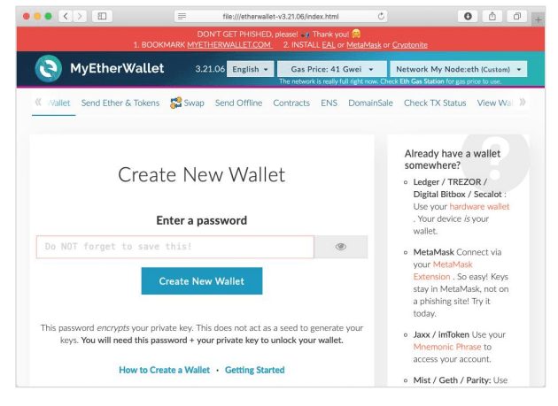 Introduction to MyEtherWallet-Ethereum 1