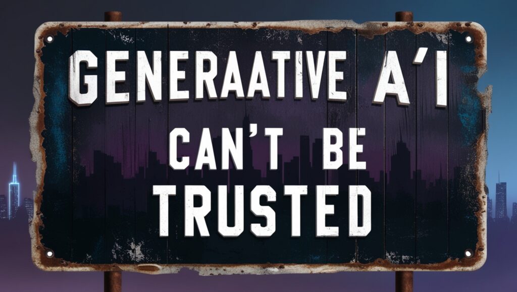 Generative AI and Sam Altman are untrustworthy