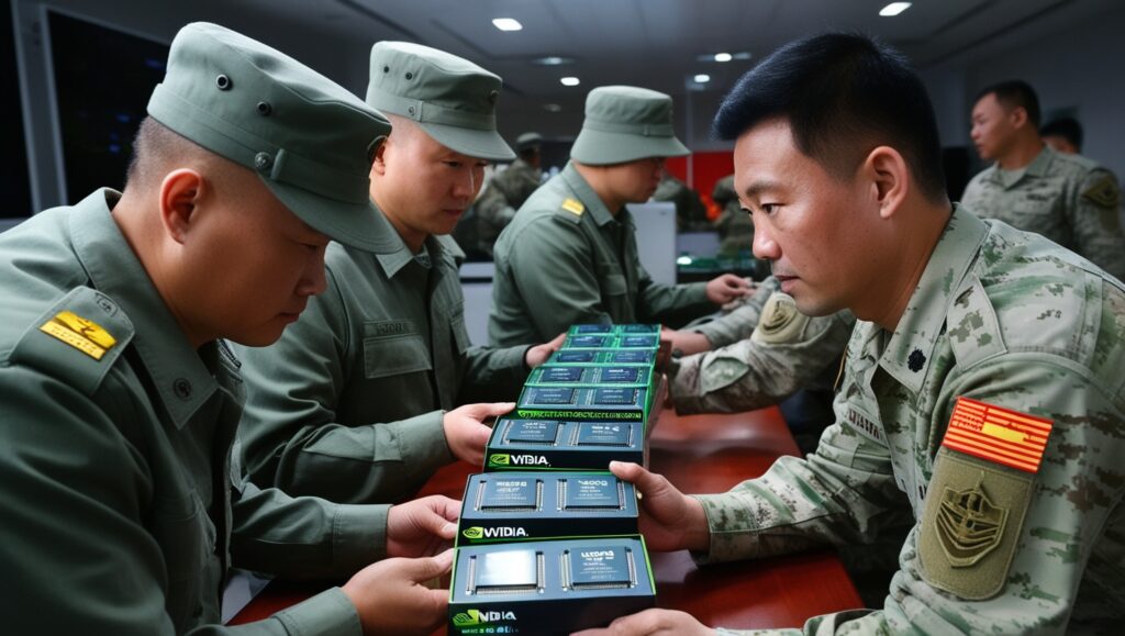 Nvidia chips are making their way to the Chinese military despite US ban.